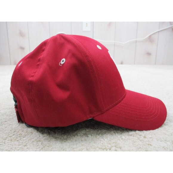 Oklahoma Sooners Hat Cap Strap Back One Size Red White NCAA College Football Men - Picture 8 of 10